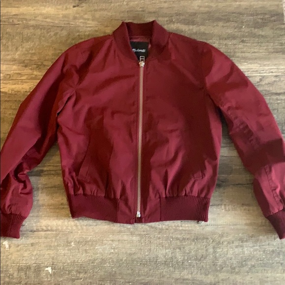 madewell side zip bomber